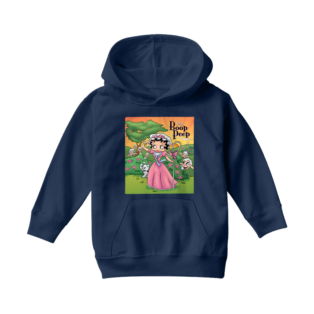 Betty Boop Little Boop Peep Kids Hooded Sweatshirt
