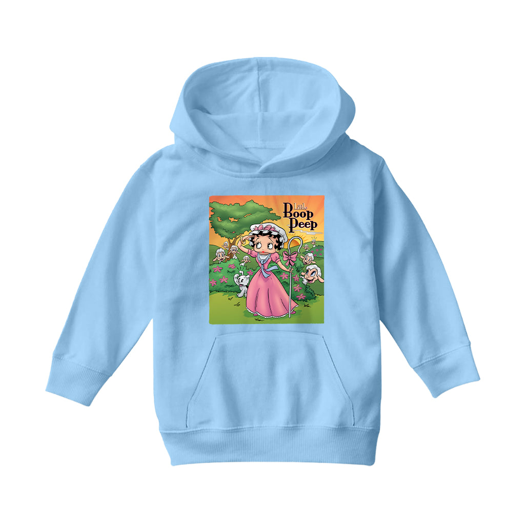Betty Boop Little Boop Peep Kids Hooded Sweatshirt