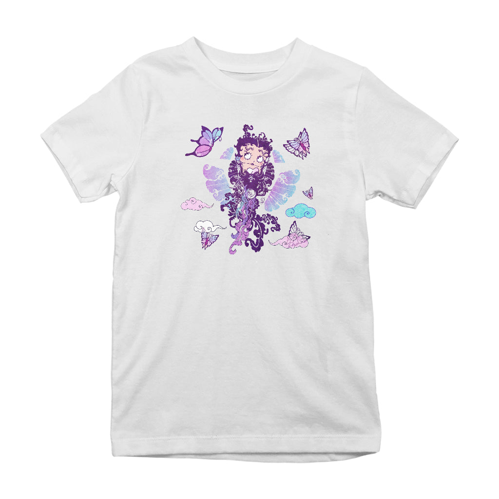 Betty Boop Butterfly Boop Kids T-Shirt