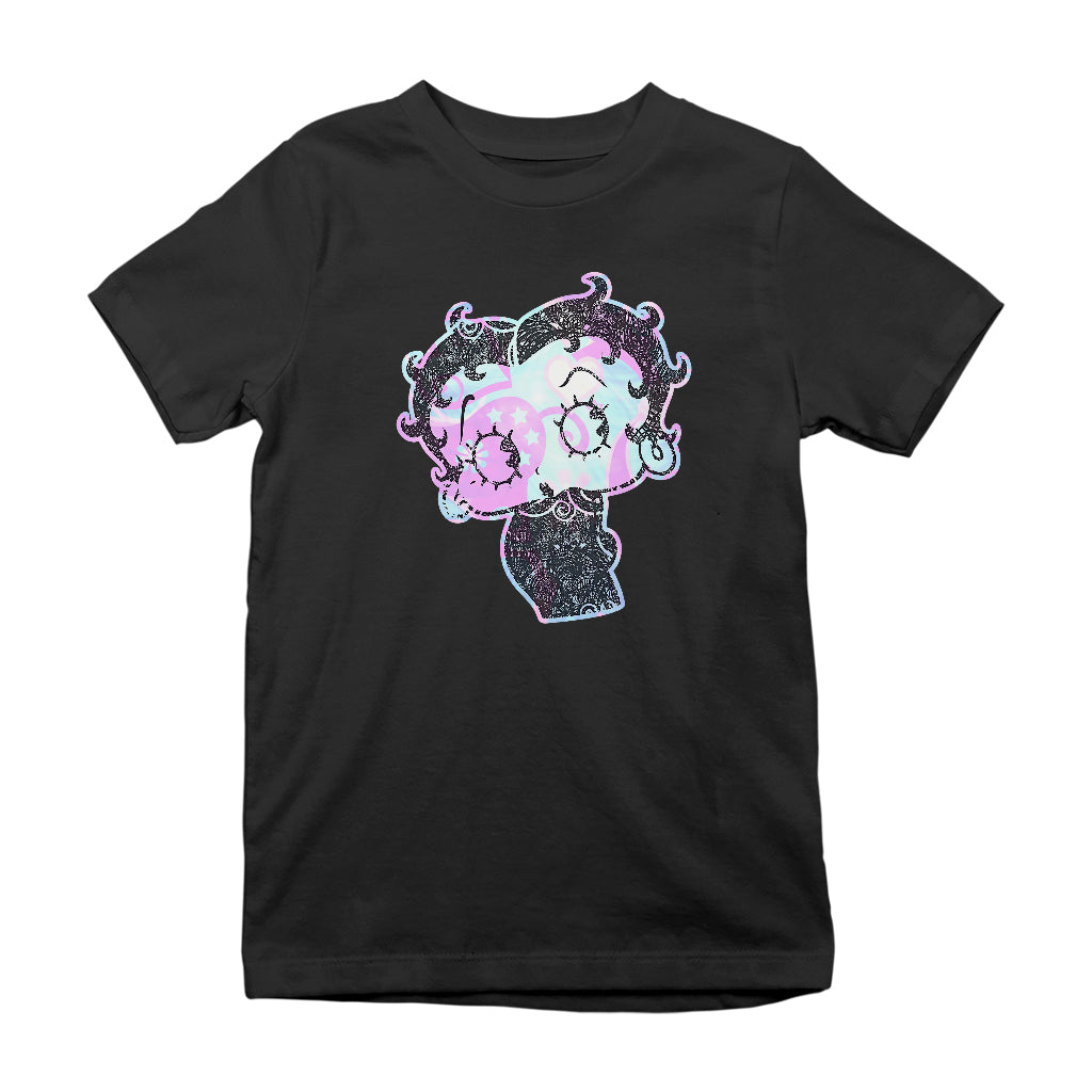 Betty Boop Swirls Pattern Kids T-Shirt
