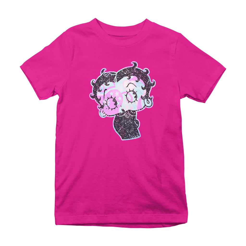 Betty Boop Swirls Pattern Kids T-Shirt