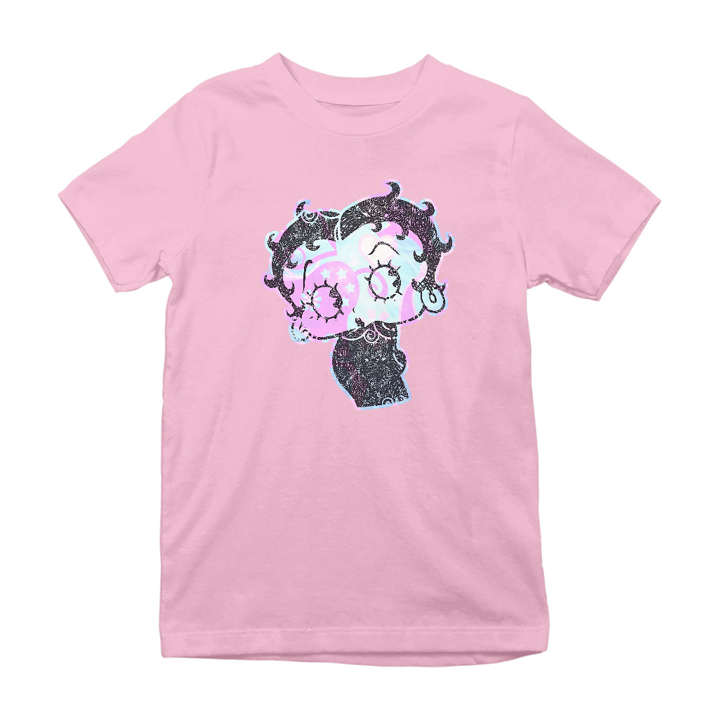 Betty Boop Swirls Pattern Kids T-Shirt