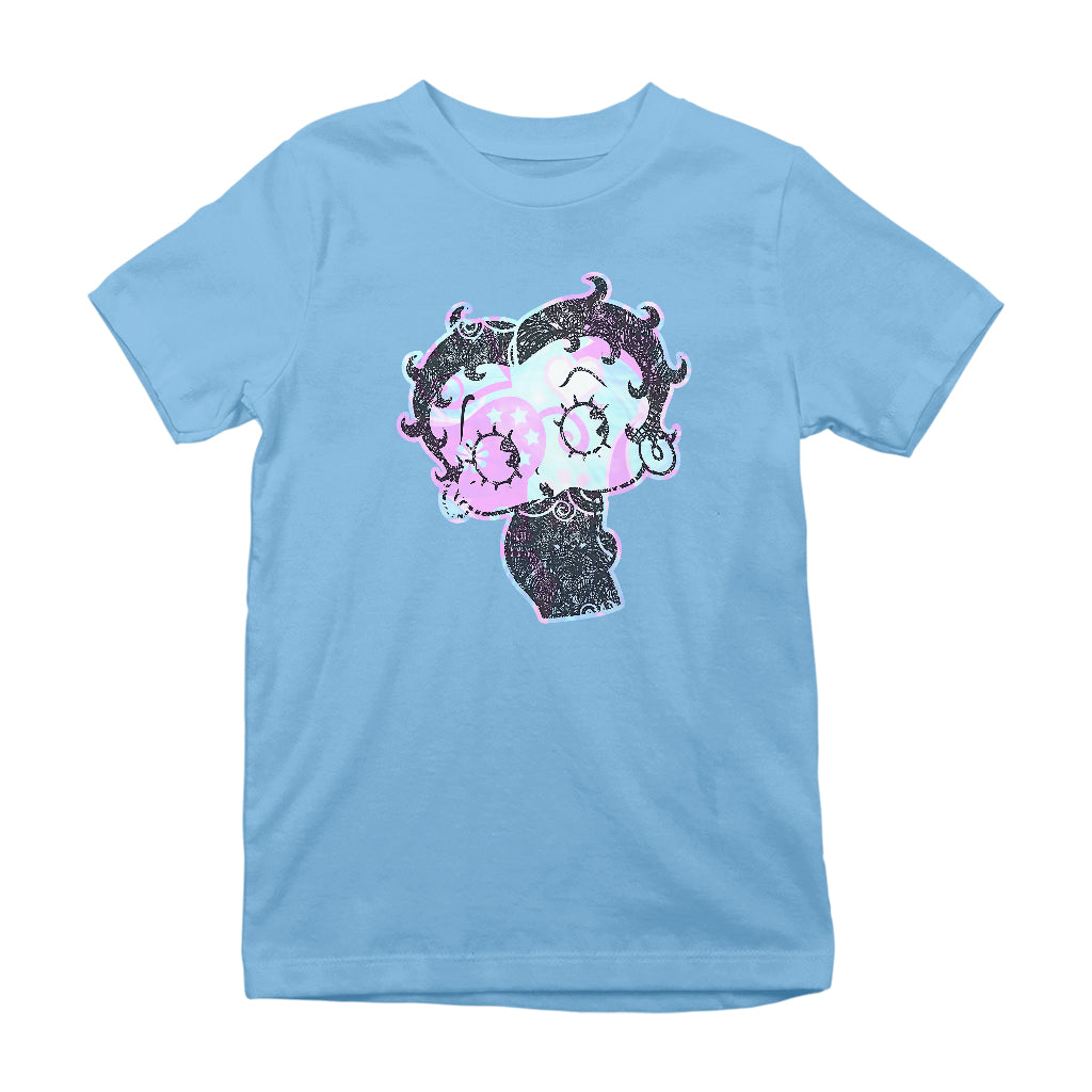 Betty Boop Swirls Pattern Kids T-Shirt