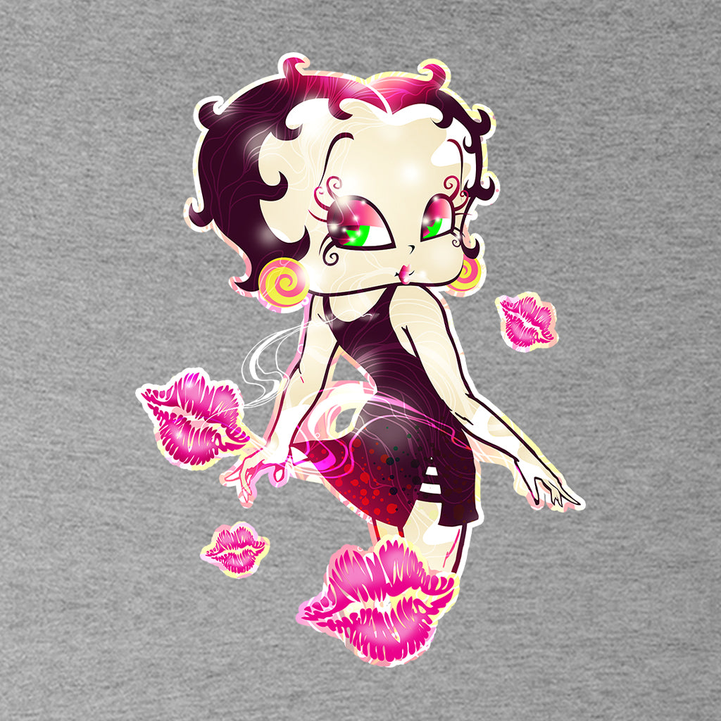 Betty Boop Blowing Shiny Kisses Kids T-Shirt