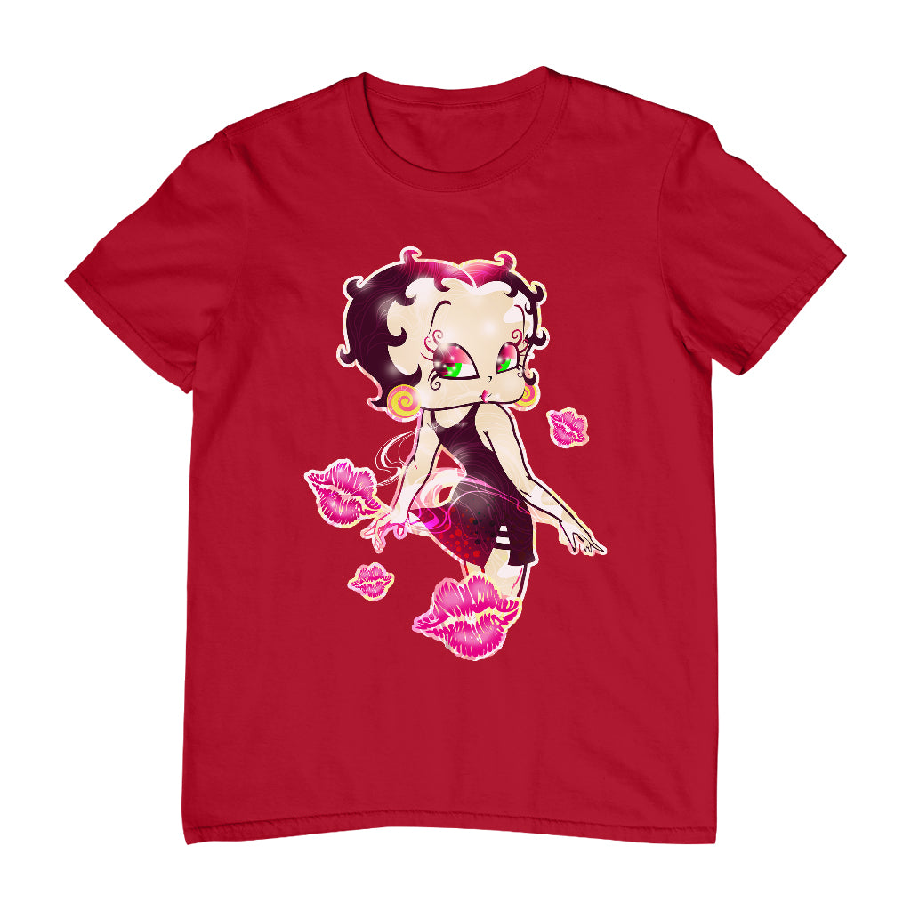 Betty Boop Blowing Shiny Kisses Men's T-Shirt