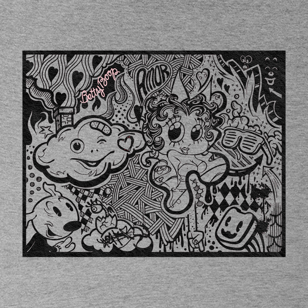Betty Boop Psychedelic Love Kids Hooded Sweatshirt