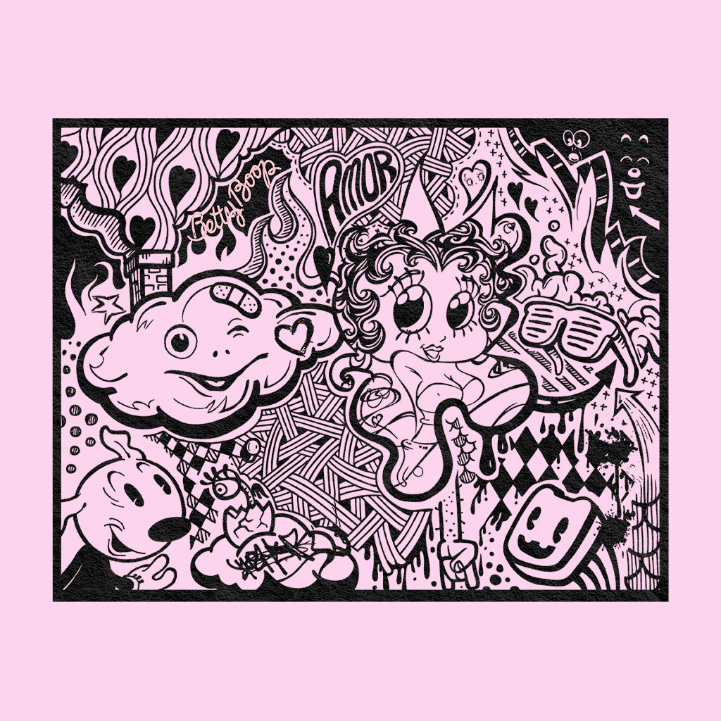 Betty Boop Psychedelic Love Kids T-Shirt