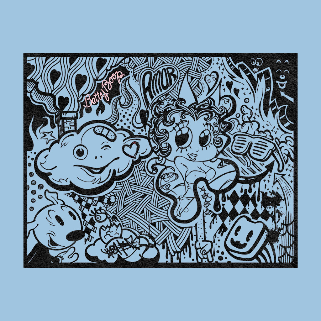Betty Boop Psychedelic Love Kids T-Shirt