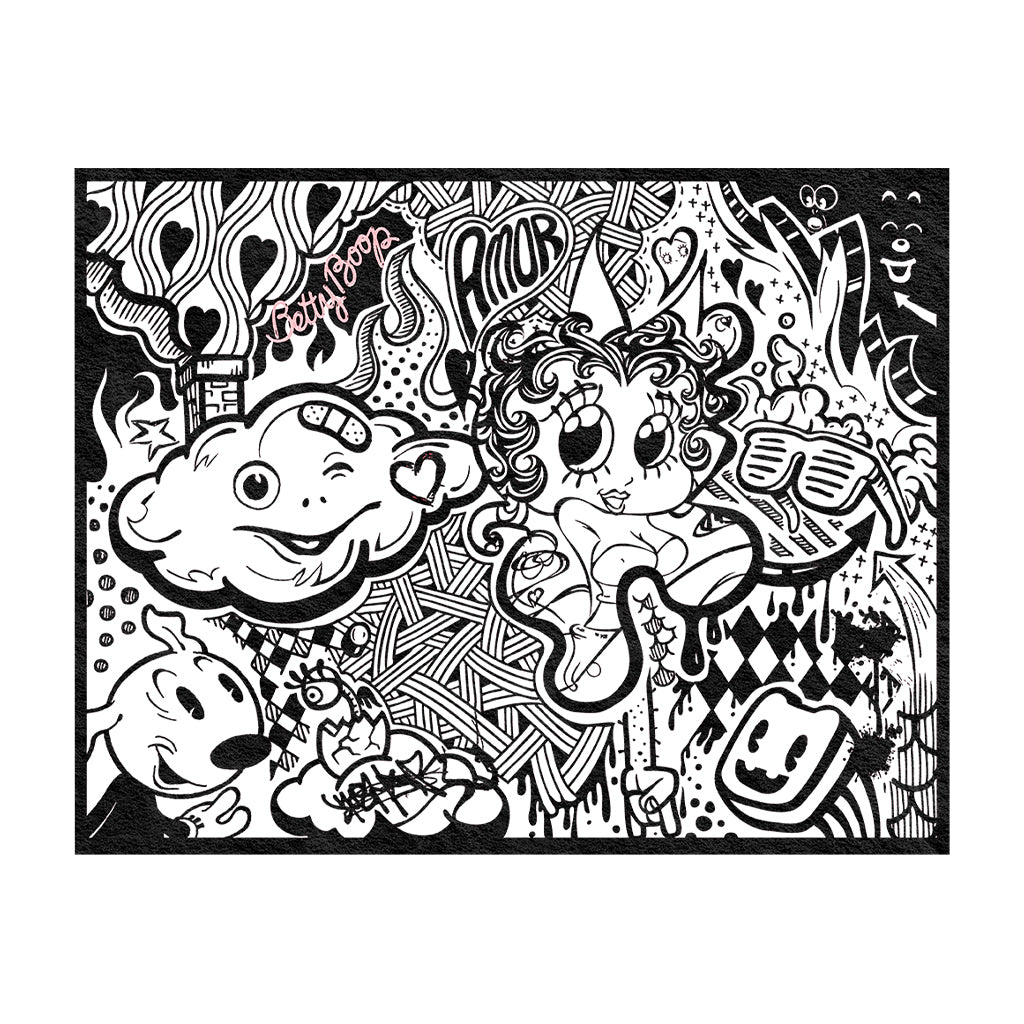 Betty Boop Psychedelic Love Kids T-Shirt