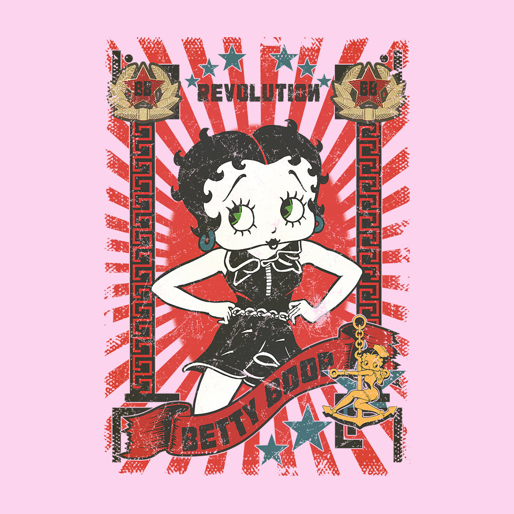 Betty Boop Revolution Poster Style Kids T-Shirt