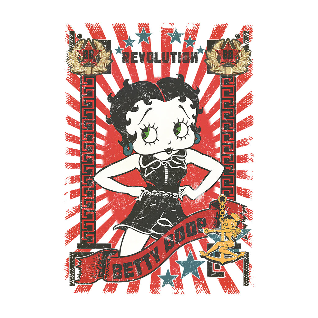 Betty Boop Revolution Poster Style Kids T-Shirt