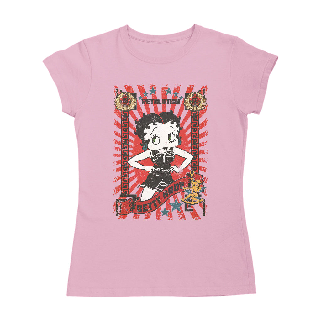 Betty Boop Revolution Poster Style Women's T-Shirt