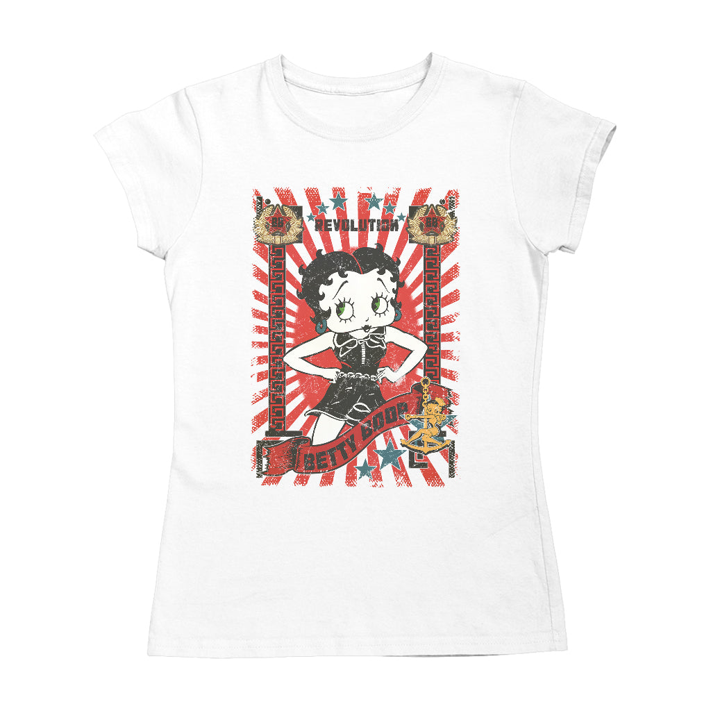 Betty Boop Revolution Poster Style Women's T-Shirt