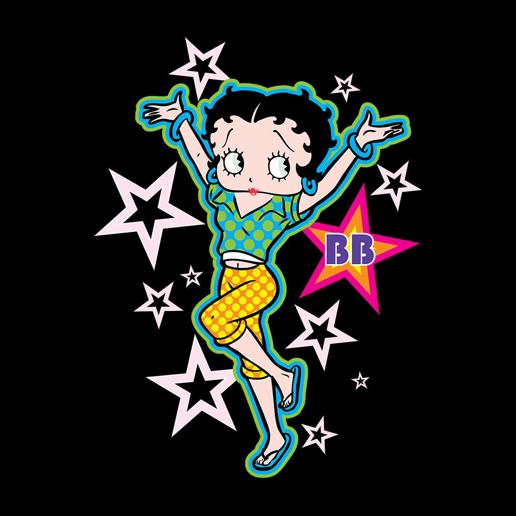 Betty Boop Polka Dots and Stars Kids Hooded Sweatshirt
