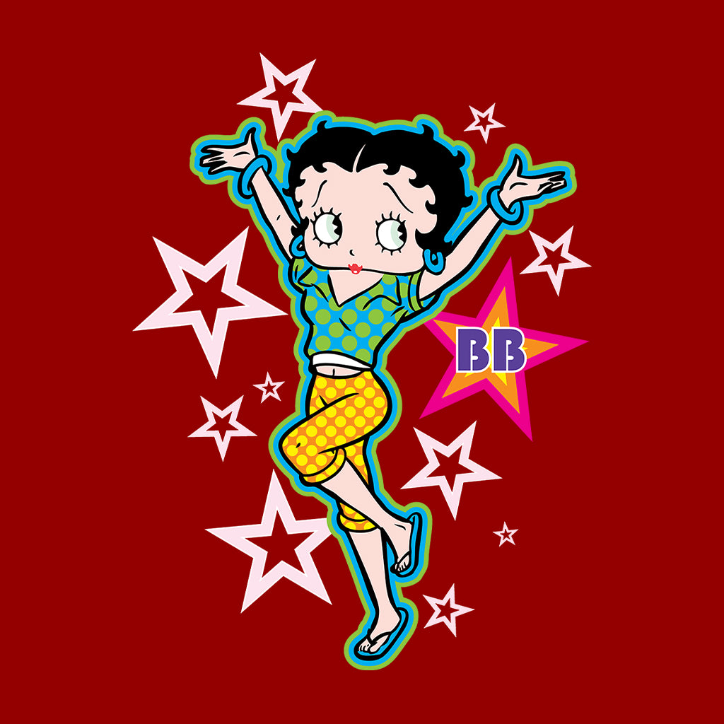 Betty Boop Polka Dots and Stars Kids Hooded Sweatshirt