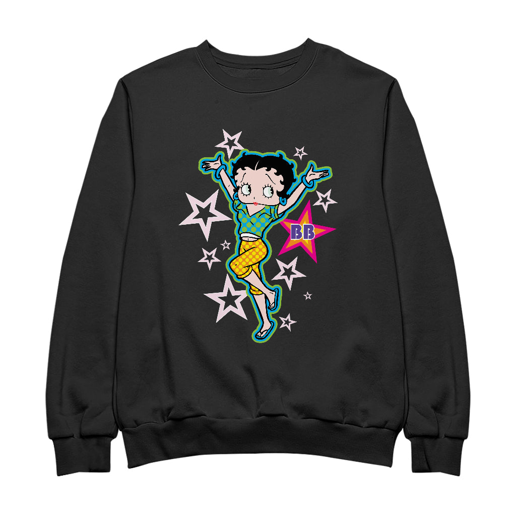 Betty Boop Polka Dots and Stars Men's Sweatshirt
