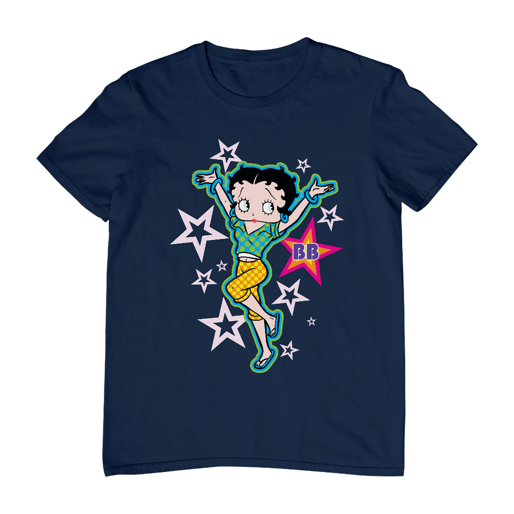 Betty Boop Polka Dots and Stars Men's T-Shirt