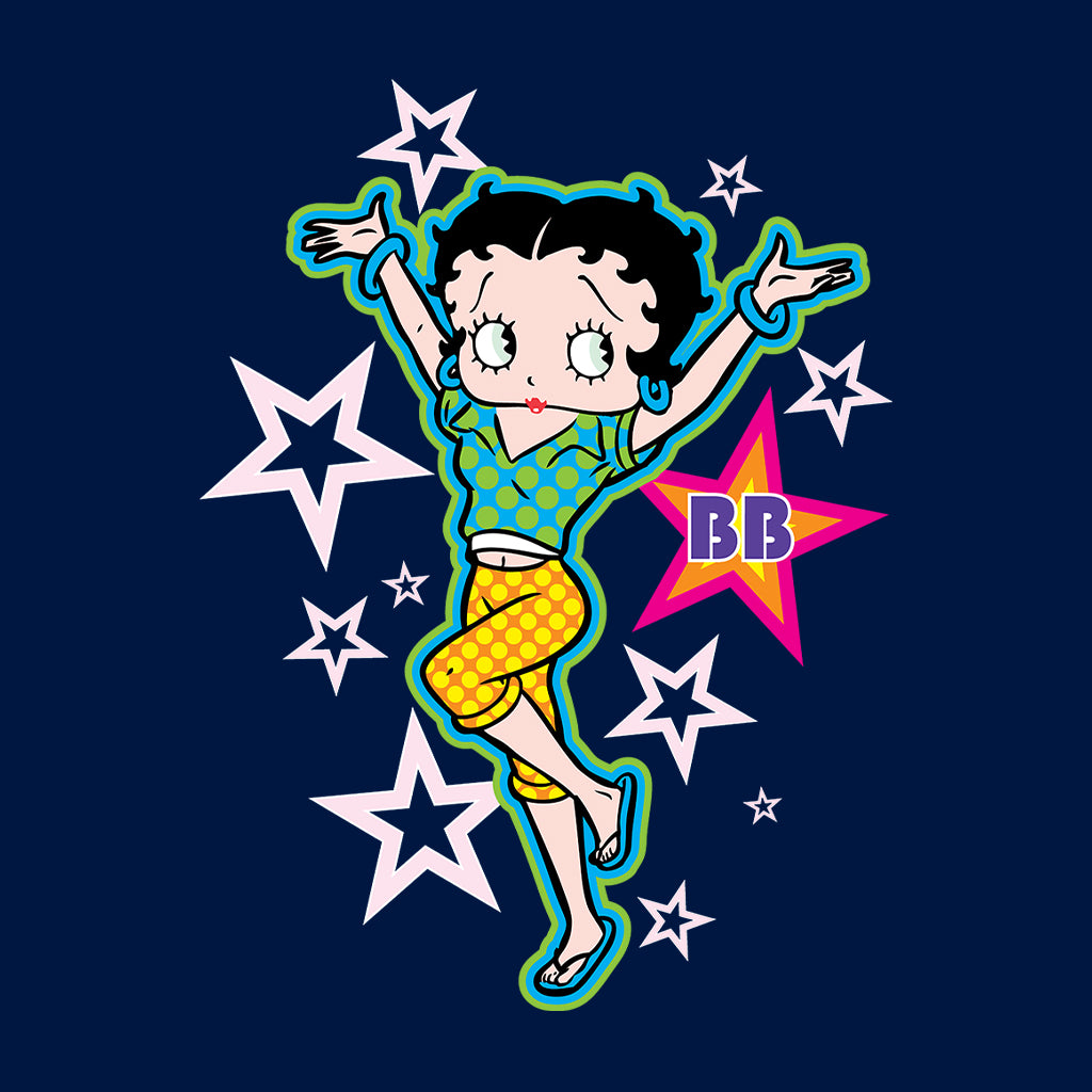 Betty Boop Polka Dots and Stars Kids Hooded Sweatshirt
