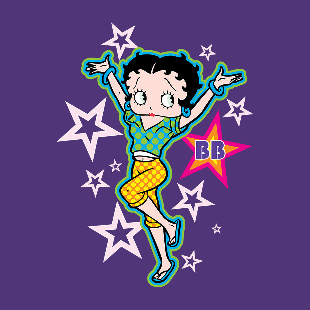 Betty Boop Polka Dots and Stars Kids T-Shirt
