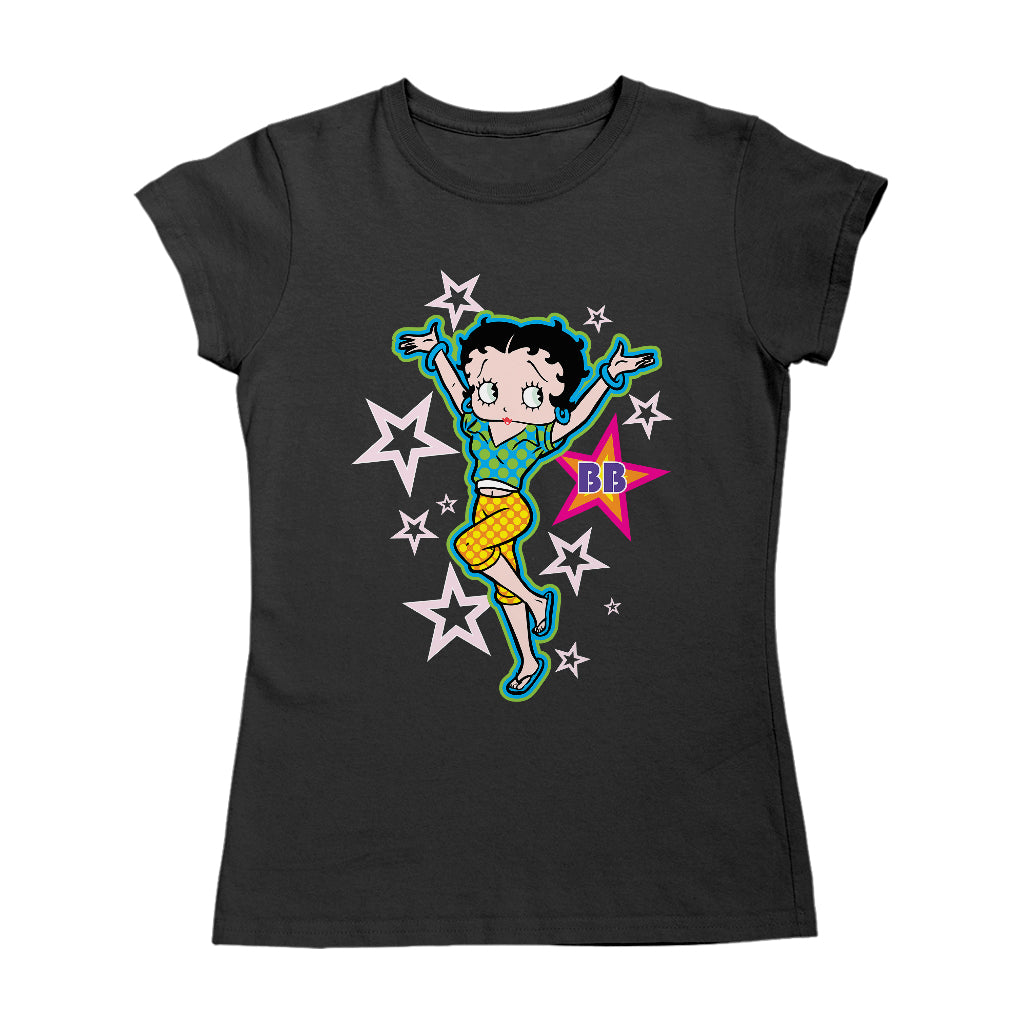 Betty Boop Polka Dots and Stars Women's T-Shirt