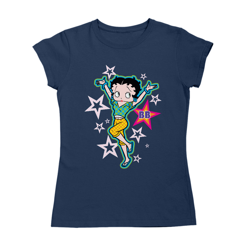 Betty Boop Polka Dots and Stars Women's T-Shirt