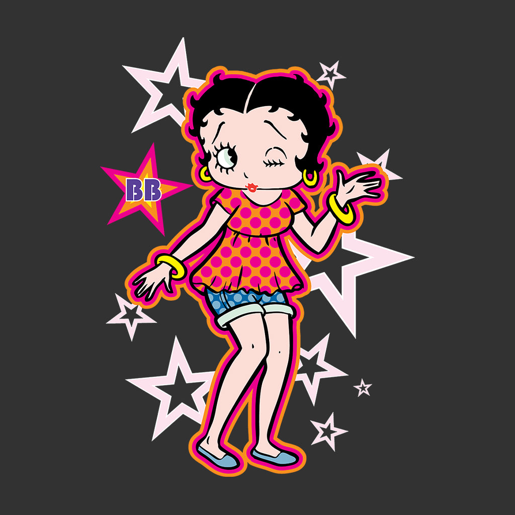 Betty Boop Espadrilles Dots and Stars Kids T-Shirt