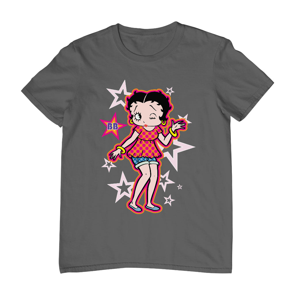 Betty Boop Espadrilles Dots and Stars Men's T-Shirt
