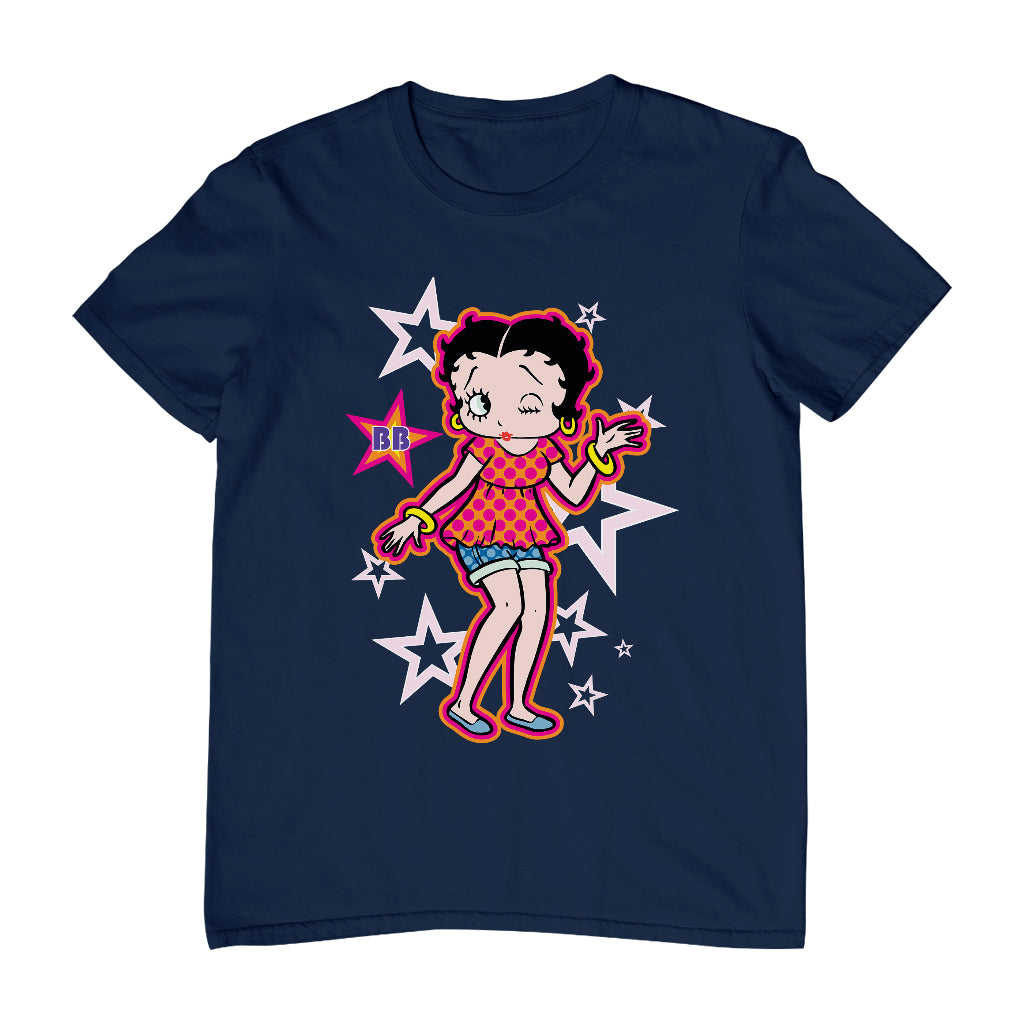 Betty Boop Espadrilles Dots and Stars Men's T-Shirt