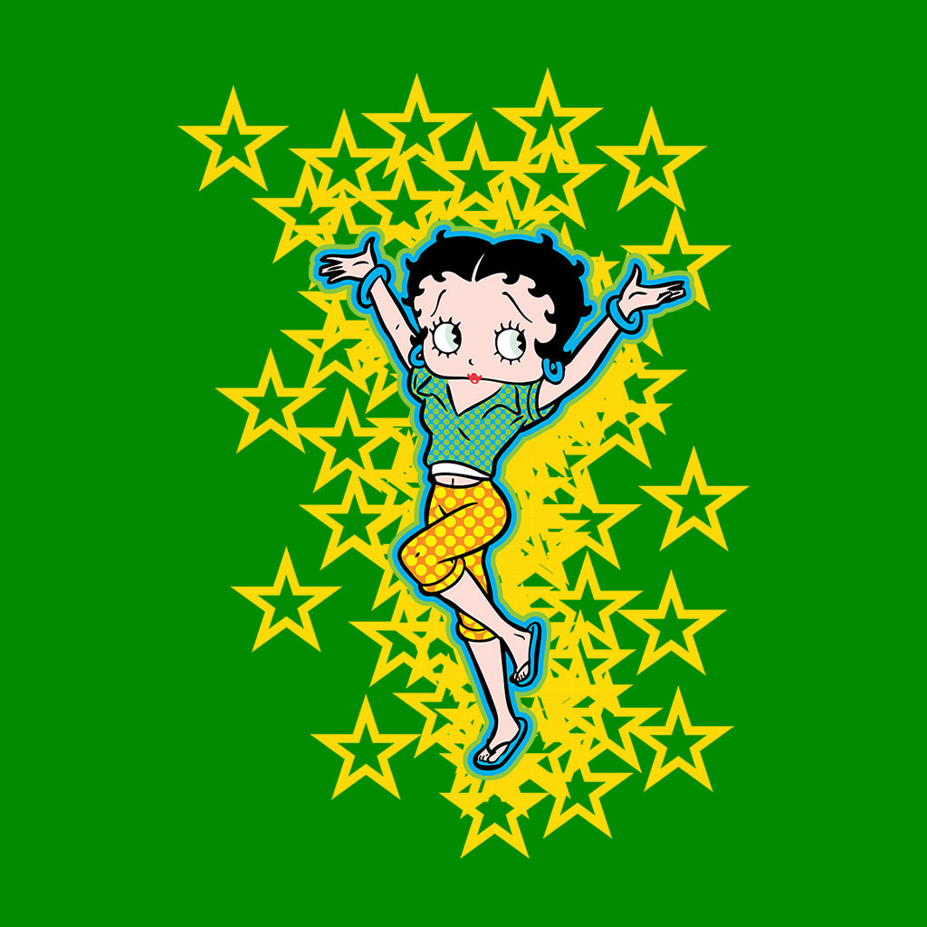 Betty Boop Gold Stars Kids Hooded Sweatshirt