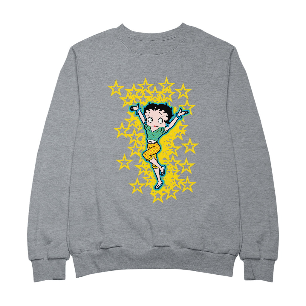 Betty Boop Gold Stars Men's Sweatshirt