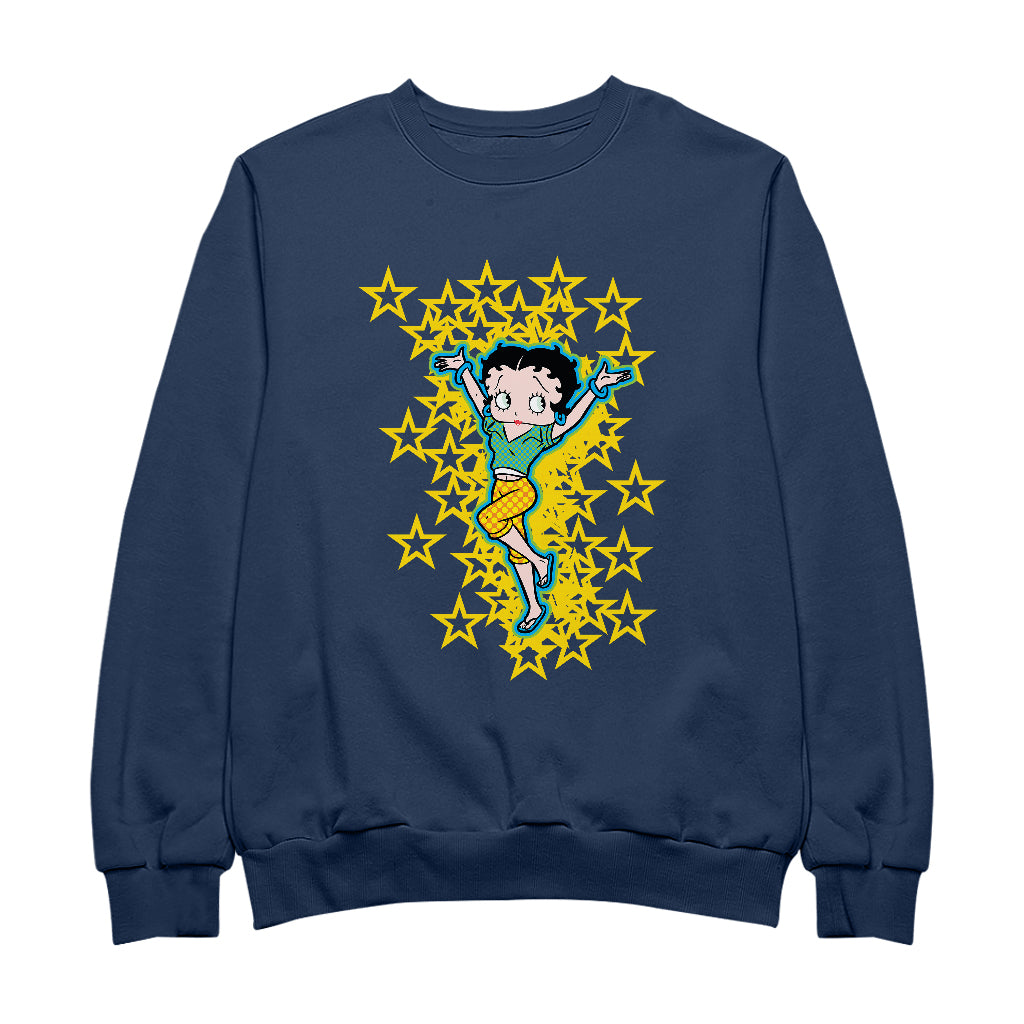 Betty Boop Gold Stars Men's Sweatshirt