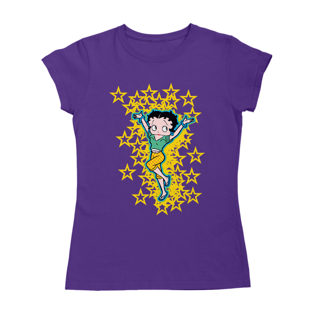 Betty Boop Gold Stars Women's T-Shirt