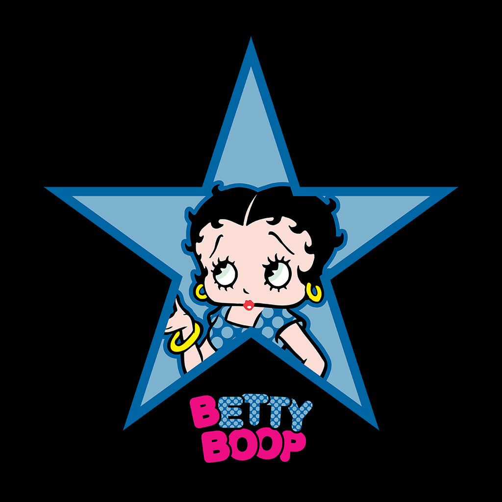 Betty Boop Big Blue Star Kids T-Shirt