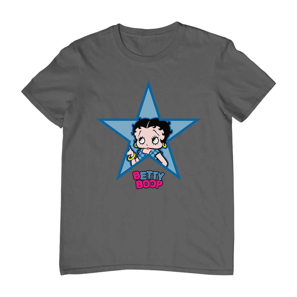 Betty Boop Big Blue Star Men's T-Shirt