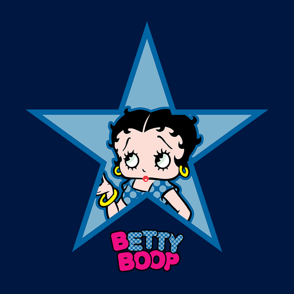 Betty Boop Big Blue Star Kids Hooded Sweatshirt