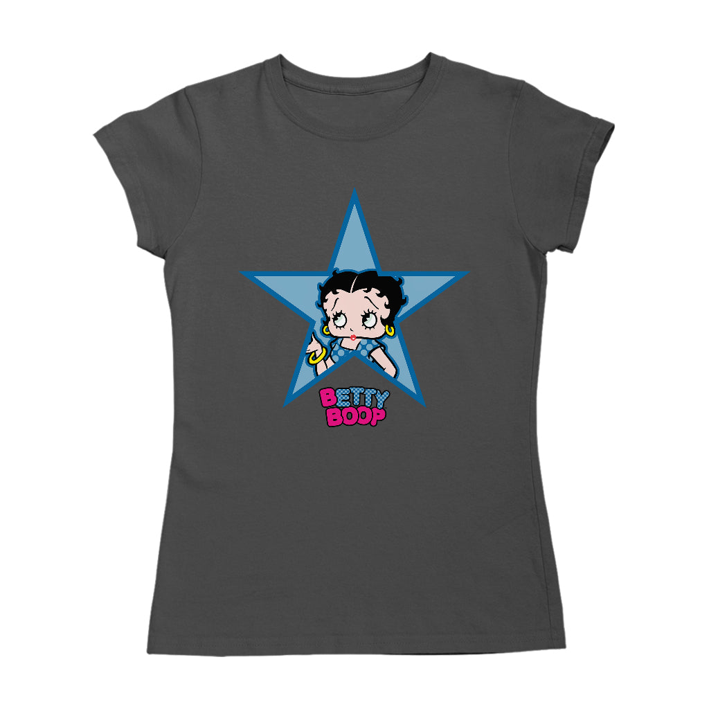 Betty Boop Big Blue Star Women's T-Shirt