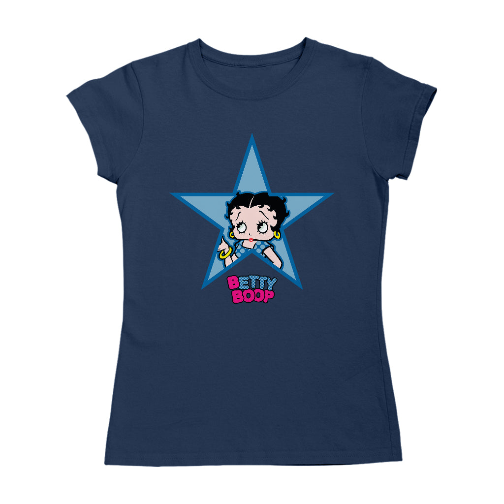 Betty Boop Big Blue Star Women's T-Shirt