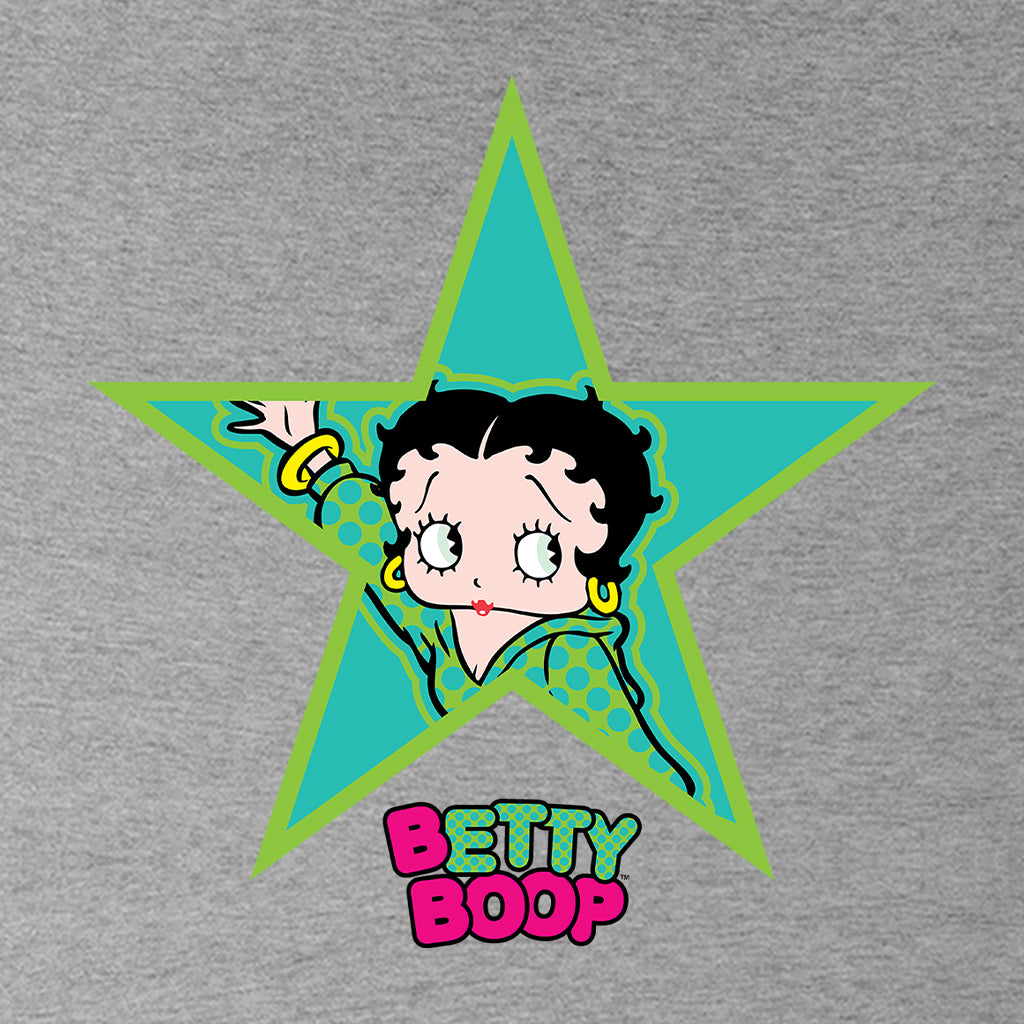 Betty Boop Big Green Star Kids T-Shirt