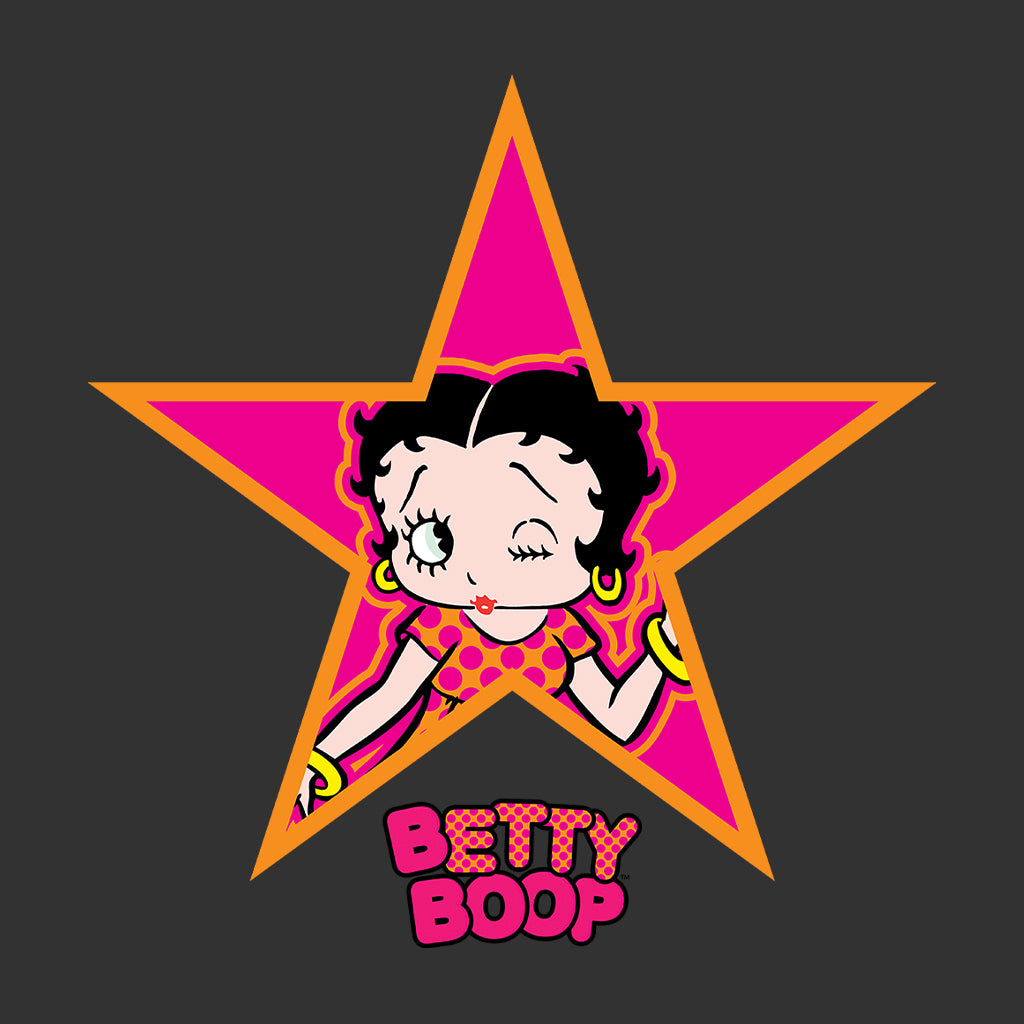 Betty Boop Pink And Orange Star Kids T-Shirt