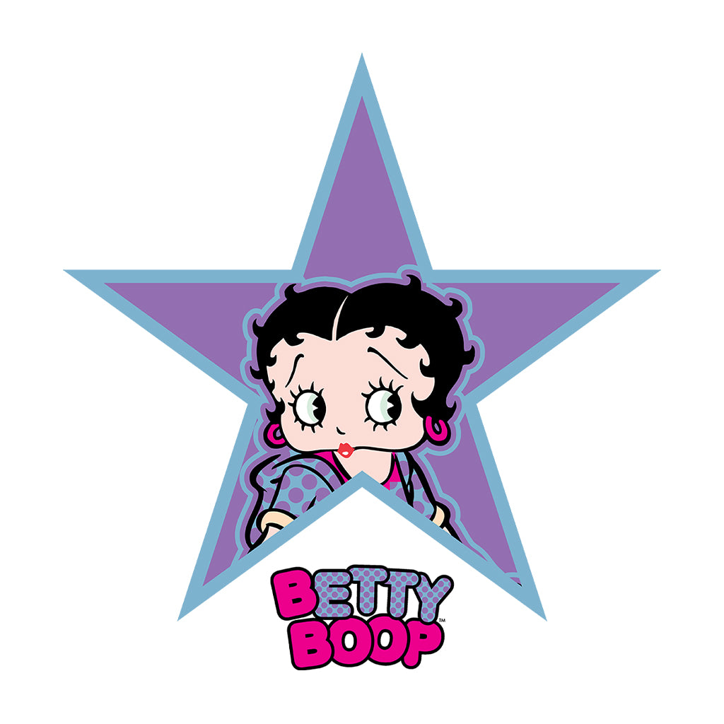 Betty Boop Purple And Blue Star Kids T-Shirt