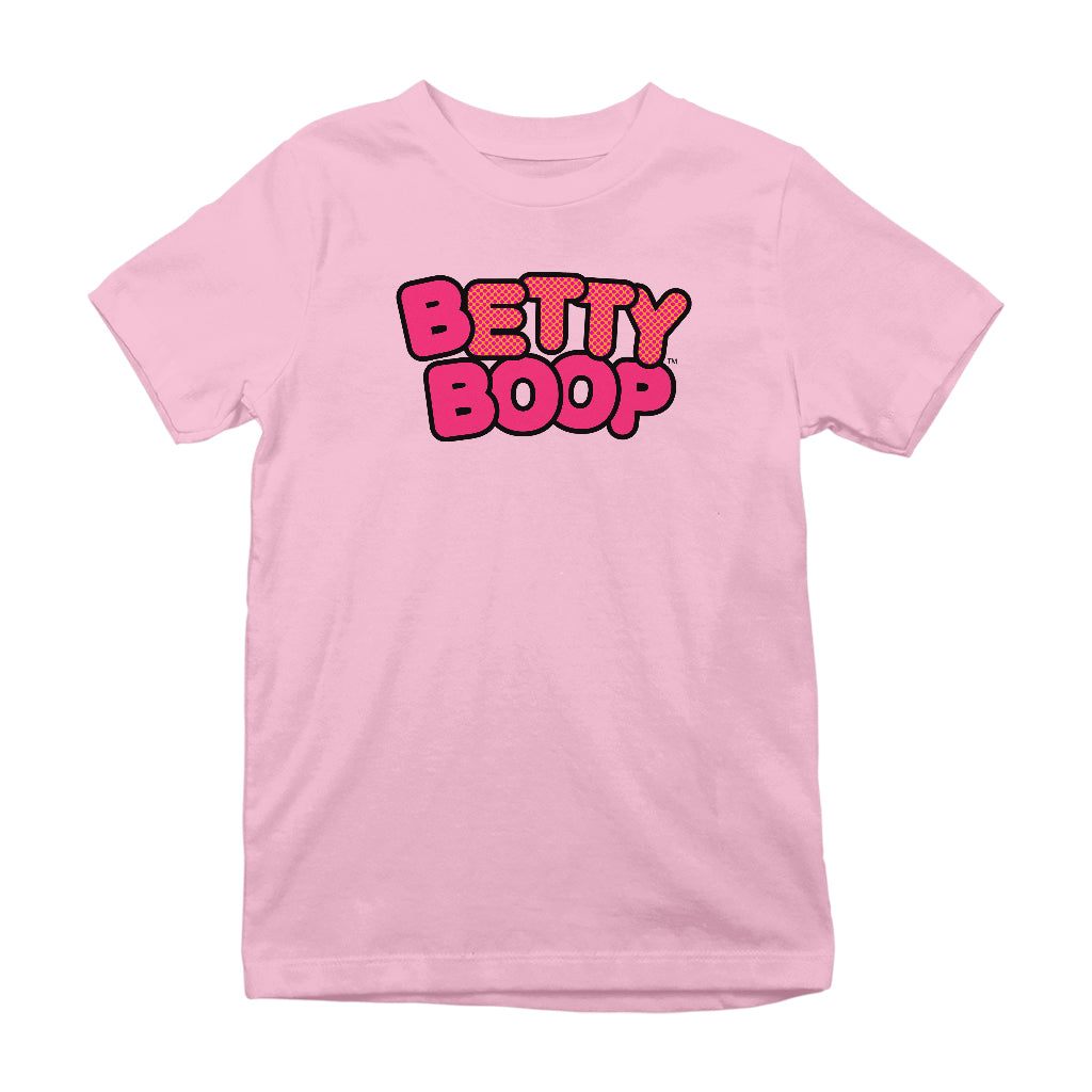 Betty Boop Retro Dotted Name Kids T-Shirt