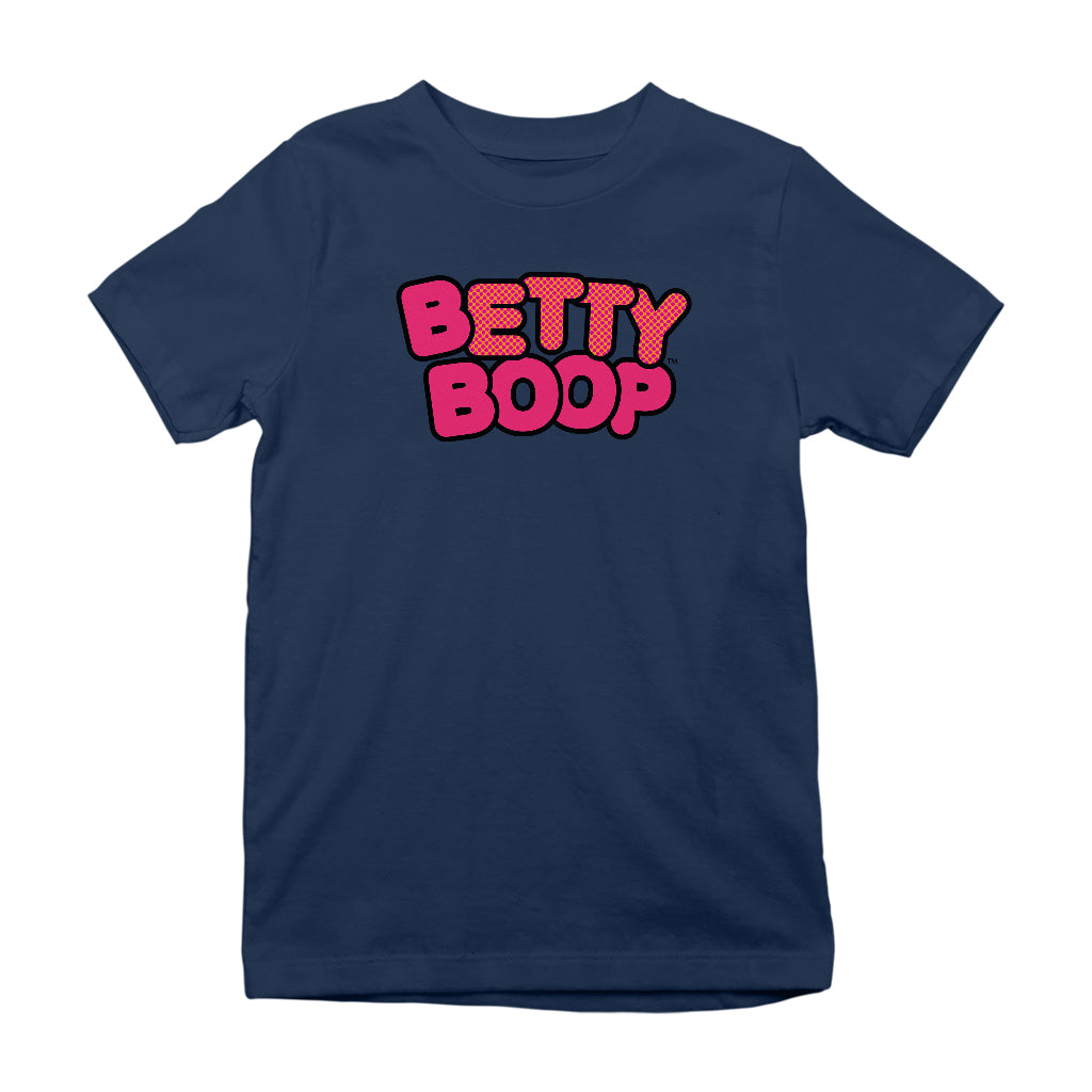 Betty Boop Retro Dotted Name Kids T-Shirt