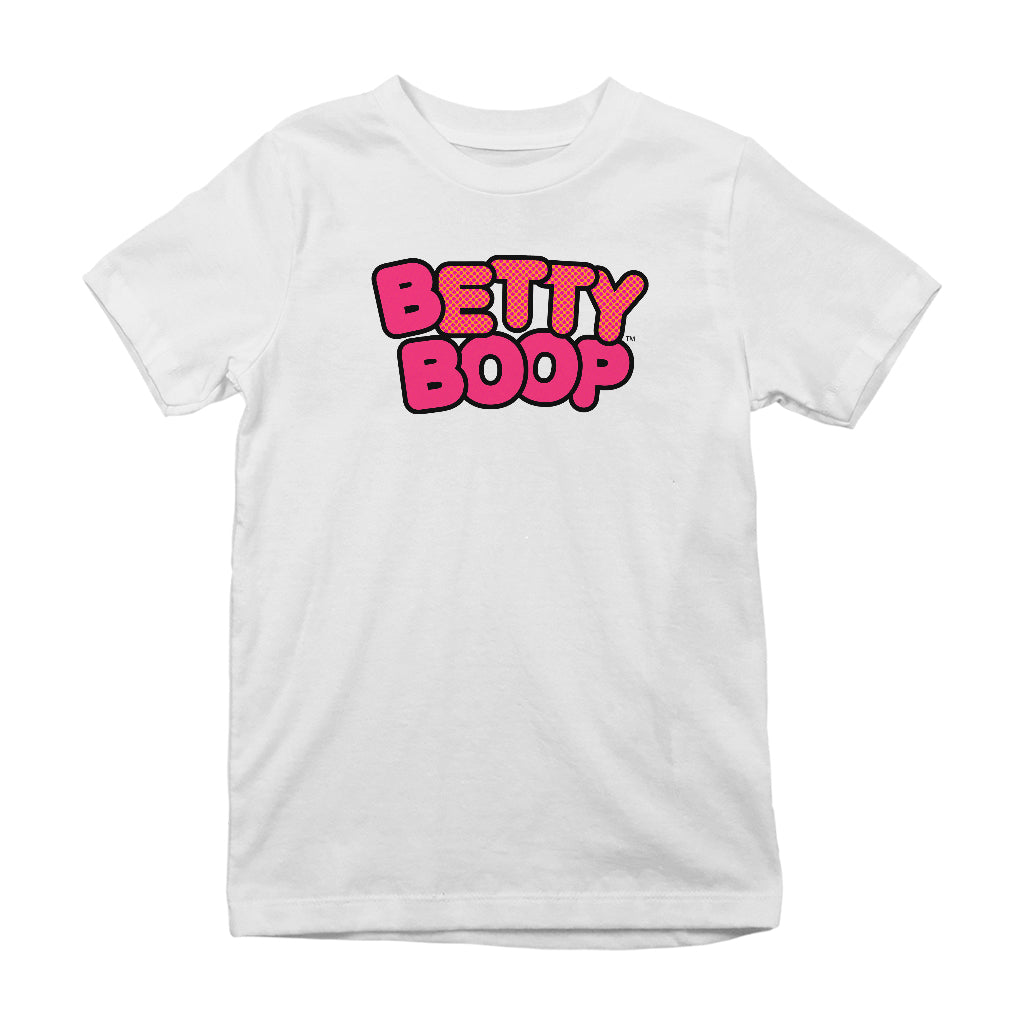 Betty Boop Retro Dotted Name Kids T-Shirt