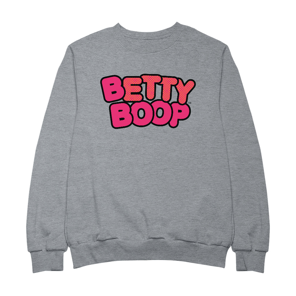 Betty Boop Retro Dotted Name Men's Sweatshirt