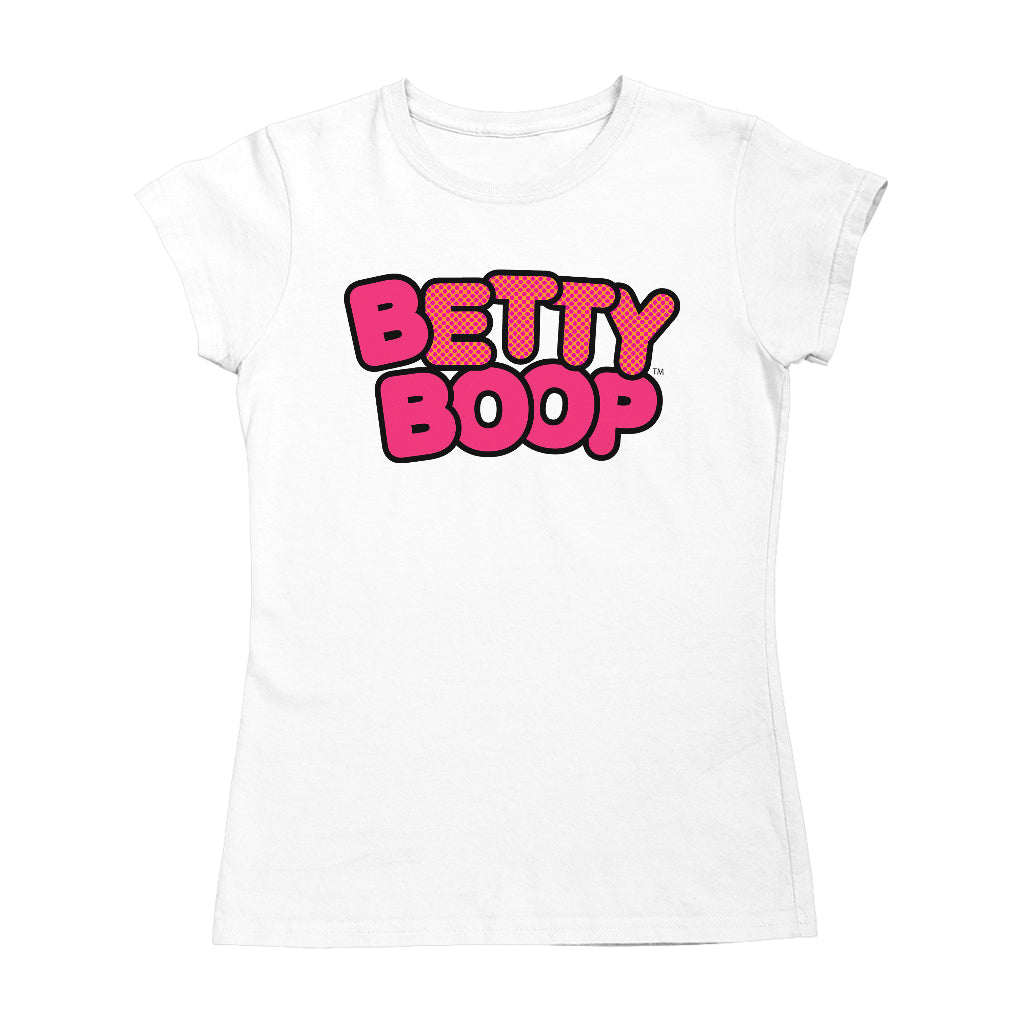 Betty Boop Retro Dotted Name Women's T-Shirt
