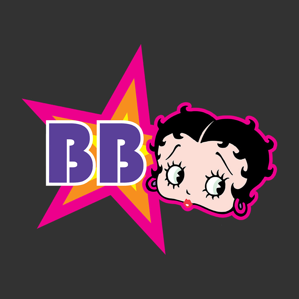Betty Boop Hot Pink Outside Star Kids T-Shirt