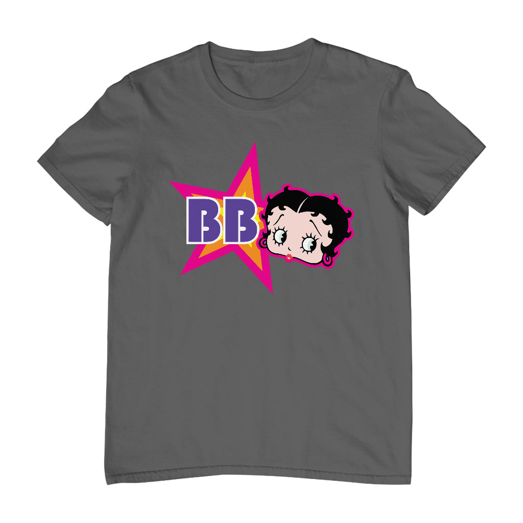 Betty Boop Hot Pink Outside Star Men's T-Shirt