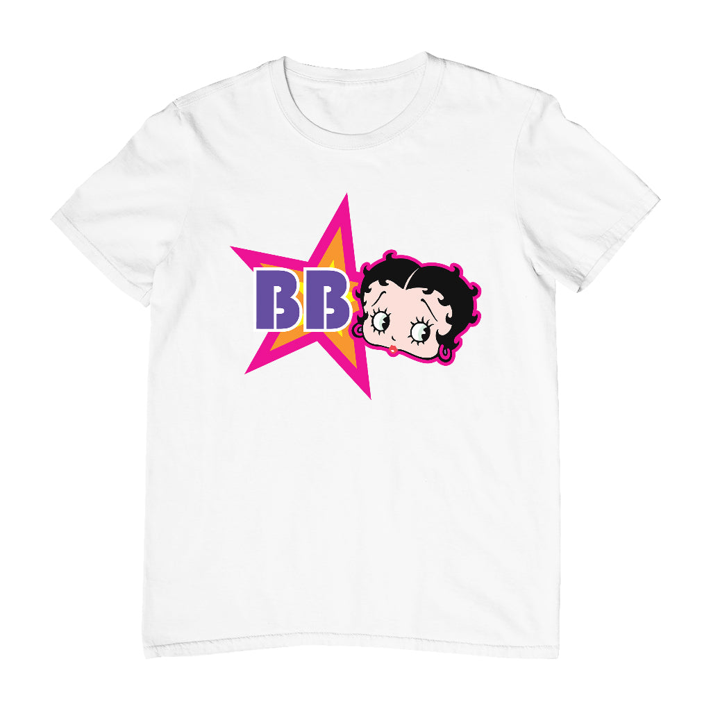 Betty Boop Hot Pink Outside Star Men's T-Shirt