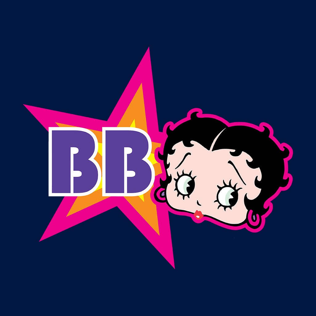 Betty Boop Hot Pink Outside Star Kids T-Shirt