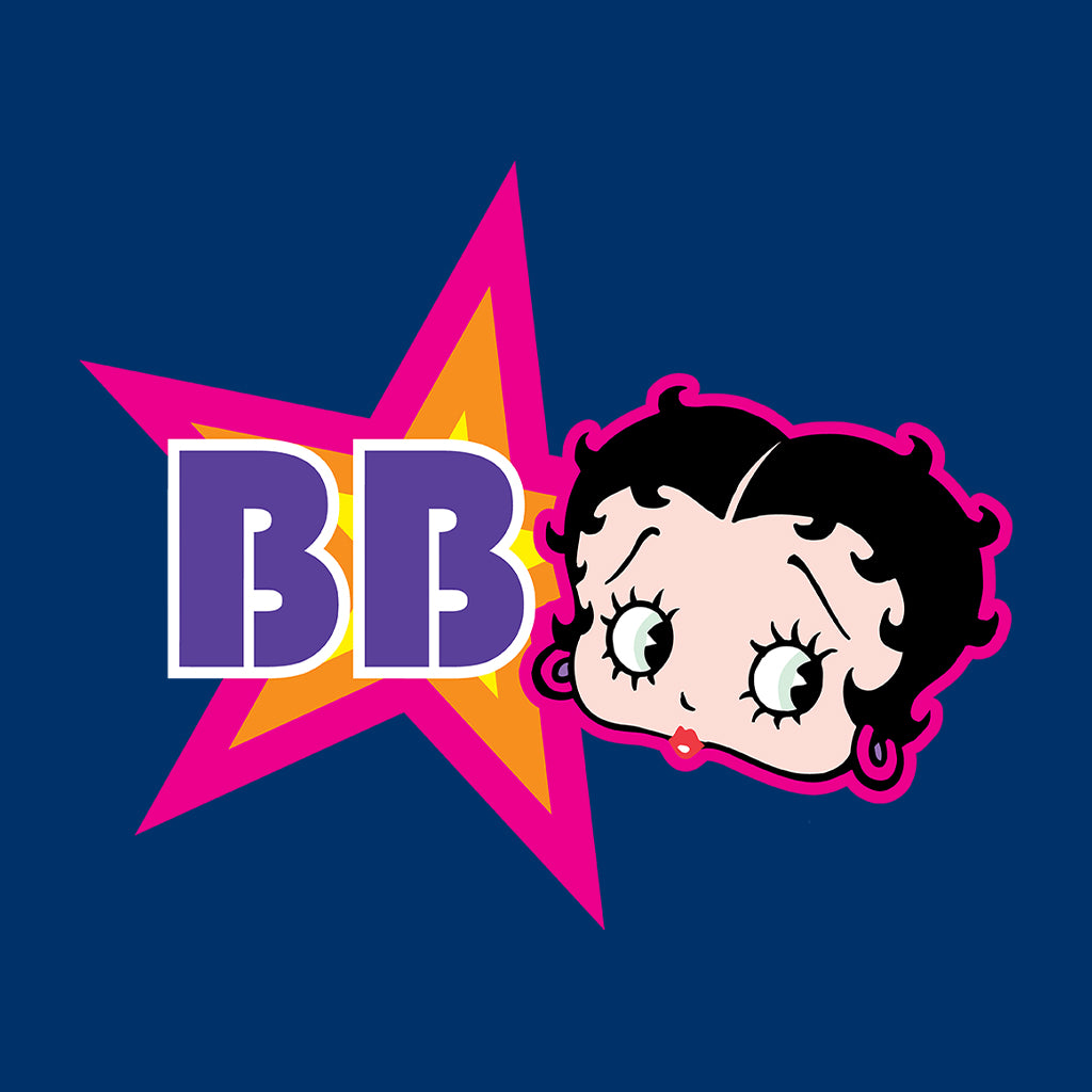 Betty Boop Hot Pink Outside Star Kids T-Shirt